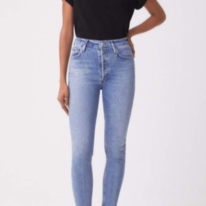 AGOLDE  - high rise skinny jeans